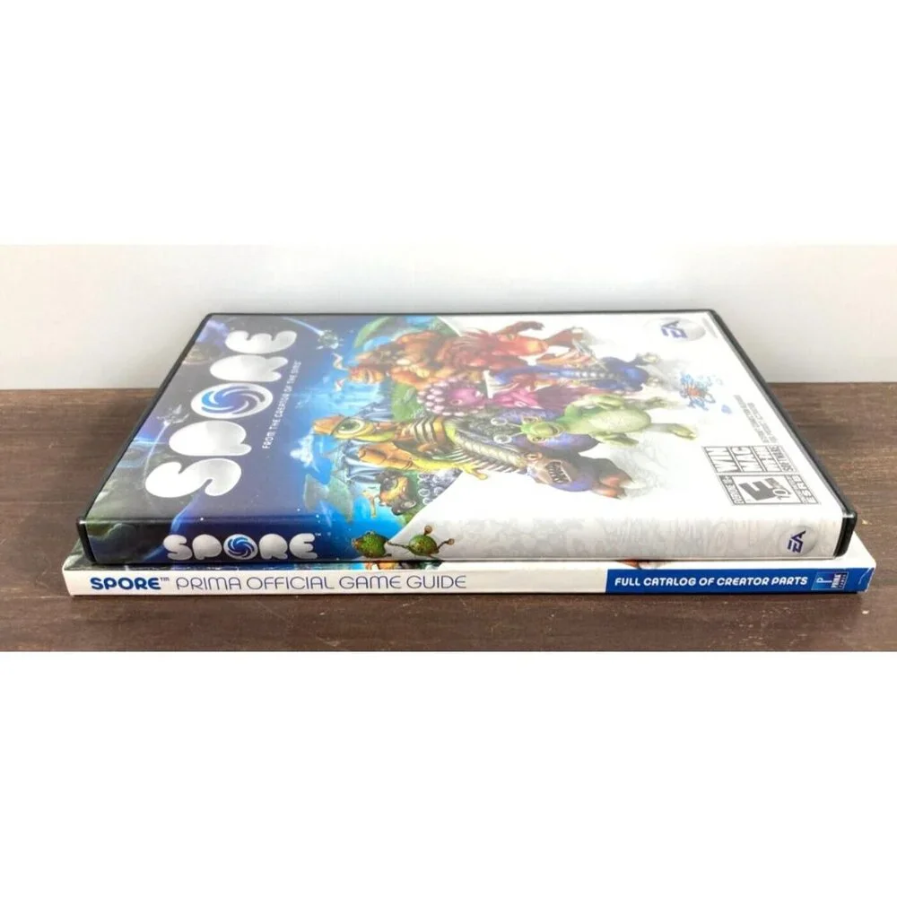 SPORE 2008 Win/Mac PC DVD-ROM w/ Prima Official GAME GUIDE Manual VGC Windows EA